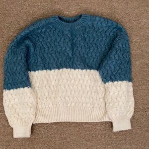 High Neck two tone Forever 21 Sweater